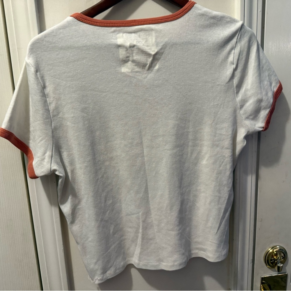 Peanuts Snoopy Game Day Cropped Tee Shirt - Picture 7 of 8